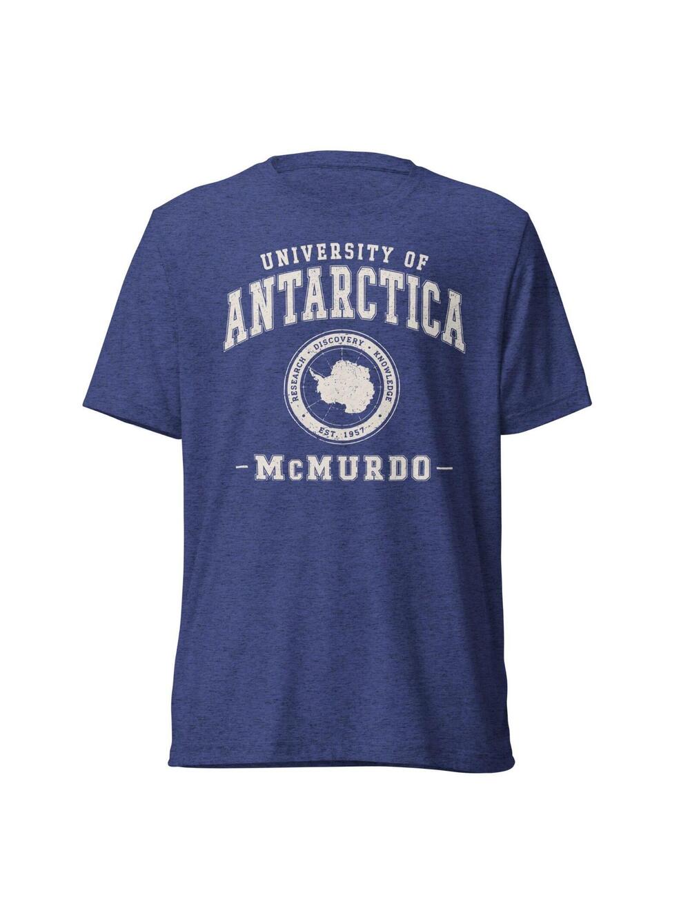 University of Antarctica McMurdo Men's Medium T-Shirt Novelty Campus Tee - NEW